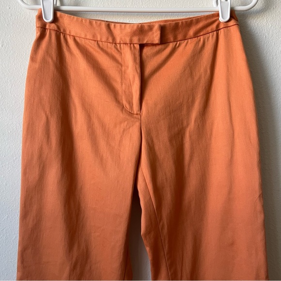 Sigrid Olsen Orange Linen Petite High Rise Vintage Pants - Picture 2 of 6